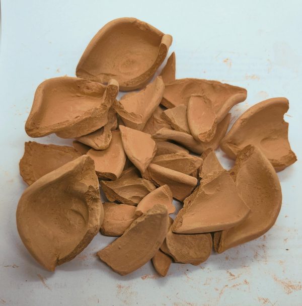 Clay Diya Broken