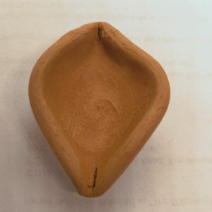 Clay Diya Broken