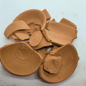 Clay Saucer Broken